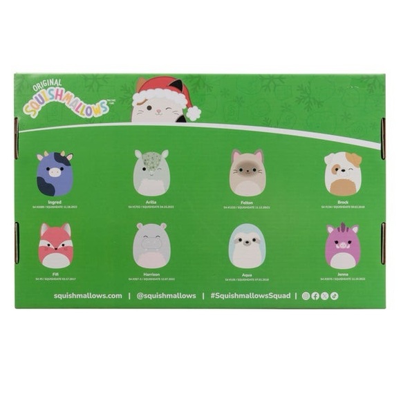 NEW Squishmallows 2024 Animals Collection 4-Inch Plush Ornament 8-Pack Set - Picture 6 of 6